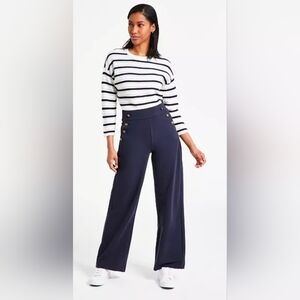 Nautica Jeans Women's Knit Pull-On Sailor Pants